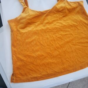 Old Navy Mustard Yellow Velvet Tank Top